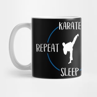 Karate Eat Sleep Repeat Gift For Martial Artists & Karateka Mug